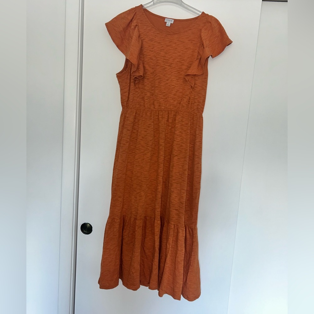 J. Crew Flutter Sleeve Midi Dress